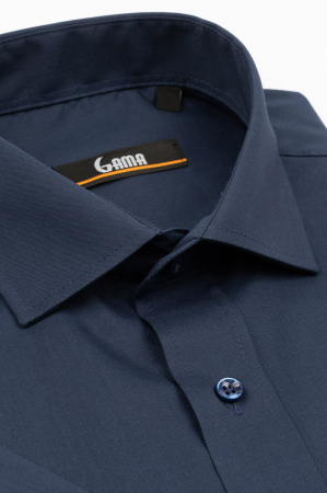 Camasa cu maneca scurta regular fit bleumarin 5XL-6XL [1]