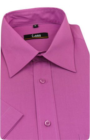 Camasa cu maneca scurta regular roz uni [1]