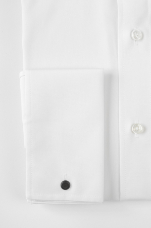 Camasa eleganta cu manseta pentru butoni regular fit alba [2]