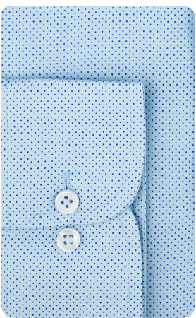 Camasa eleganta regular bleu cu imprimeuri [2]