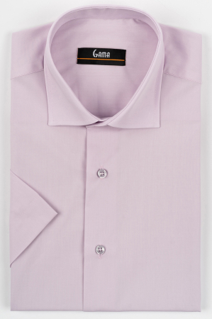 Camasi regular fit - Camasa lila regular fit cu maneca scurta