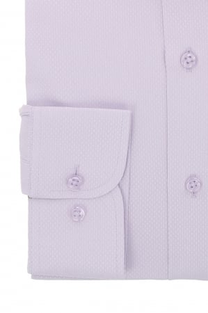 Camasa slim fit lila cu model in tesatura [2]