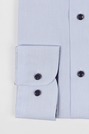 Camasa regular alba cu dungi bleu 2XL-4XL [2]