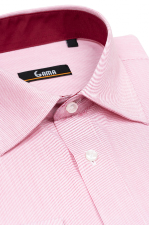 Camasa regular alba cu dungi rosii [1]