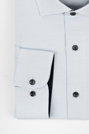 Camasa regular alba cu imprimeuri bleu 2XL [1]