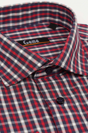 Camasa regular cu carouri rosii 2XL-4XL [1]