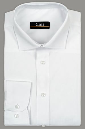 Camasi barbati - Camasa regular fit alba clasica CONFORT 5XL - 6XL