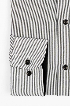 Camasa regular fit alba cu dungi negre 3XL-4XL [1]