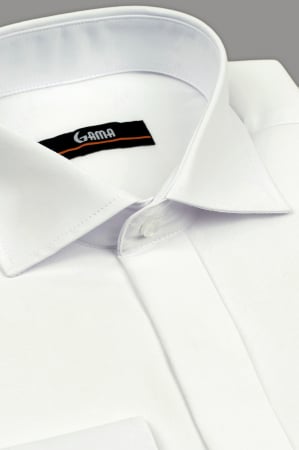 Camasa regular fit alba cu nasturi ascunsi 2XL - 4XL [2]