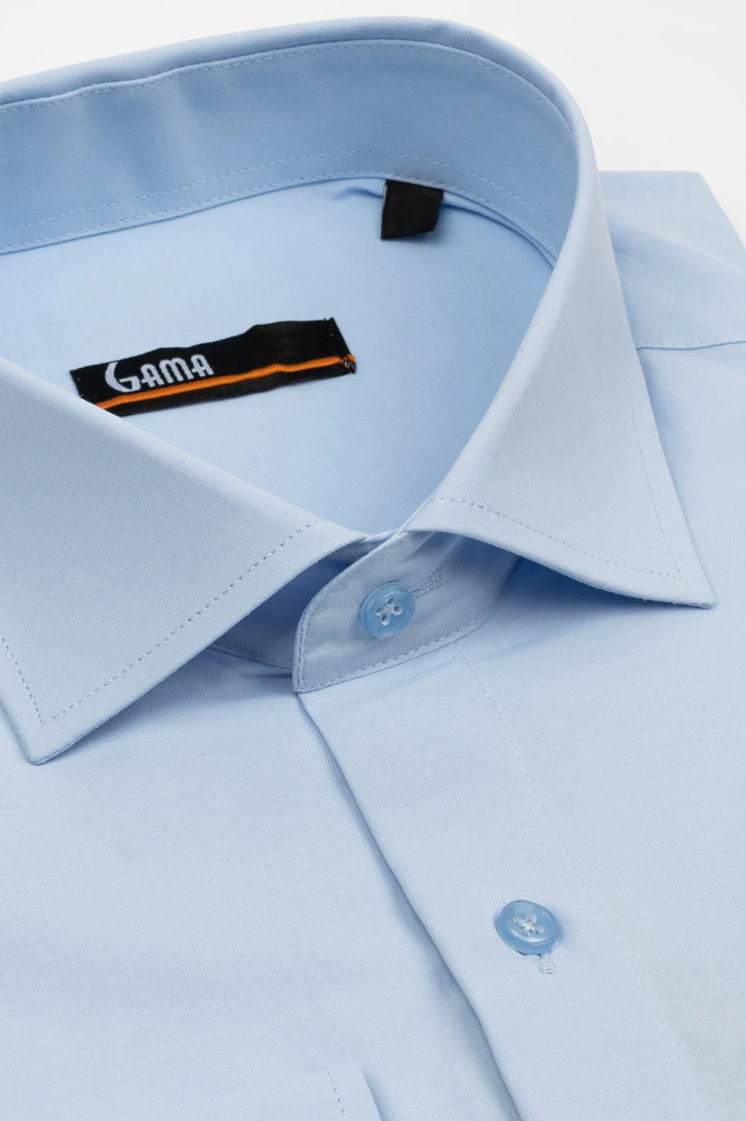 Camasa slim fit bleu cu bumbac [1]
