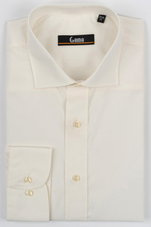 Camasi clasice - Camasa regular fit crem  2XL-4XL