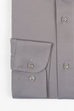 Camasa regular fit gri cu lycra 2XL-4XL [1]