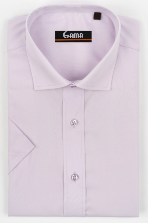 Camasi marimi mari - Camasa regular fit  lila 5XL cu maneca scurta