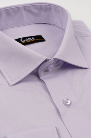 Camasa regular fit  lila uni cu lycra 2XL-4XL CONFORT [2]