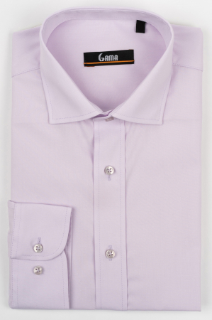 Camasi barbati - Camasa regular fit  lila uni cu lycra