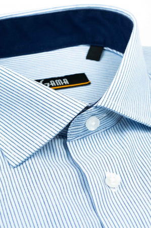 Camasa regular maneca scurta alba cu dungi [1]