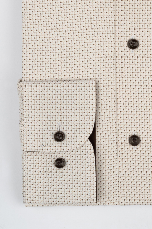 Camasa regular maro cu imprimeu  2XL [1]