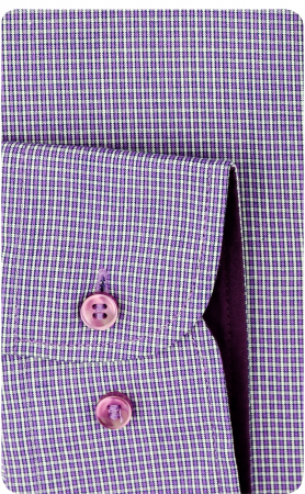 Camasa regular mov cu carouri Gam_642 [2]