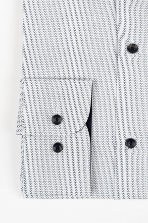 Camasa slim fit alba cu imprimeu bleumarin [2]