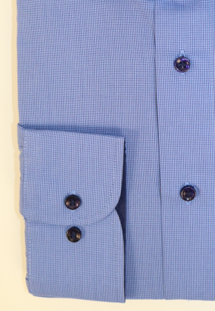 Camasa regular fit albastra cu carouri bleumarin [1]