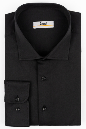 Camasi slim fit - Camasa slim fit neagra pentru barbati - CONFORT - 2XL