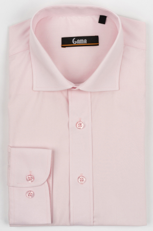 Camasi clasice - Camasa slim fit roz