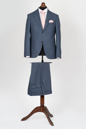 Imbracaminte Barbati - Costum barbati  slim fit albastru-dungi