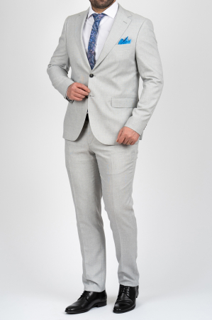 Imbracaminte Barbati - Costum barbati gri-deschis slim fit