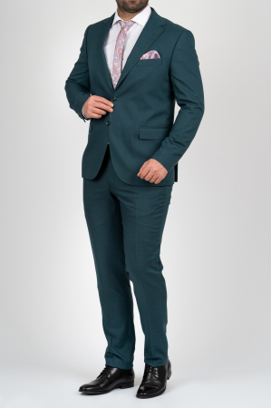 Imbracaminte Barbati - Costum barbati turcoaz  slim fit