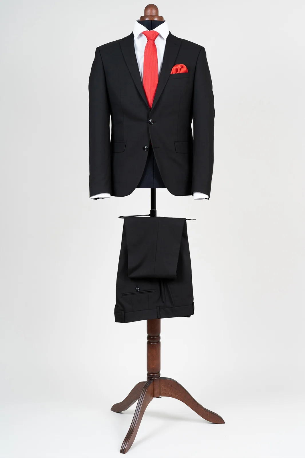 Costume regular fit - Costum barbati regular fit negru Talia 2