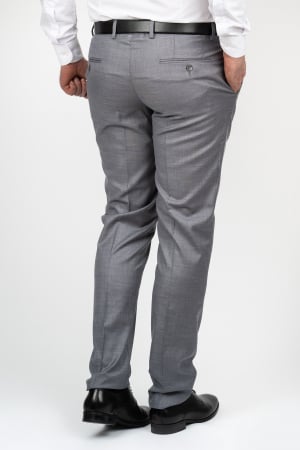 Costum barbati slim fit gri-inchis [4]