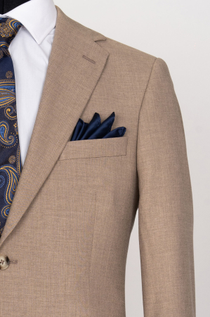 Costum barbati slim fit bej [2]