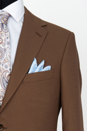 Costum barbati slim fit camel-pepit [2]