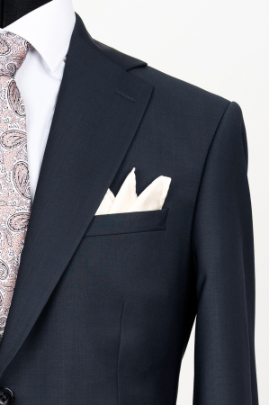 Costum barbati slim fit navy 100% Lana [2]