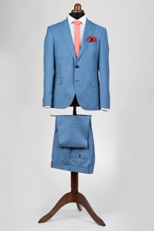 Imbracaminte Barbati - Costum slim fit albastru-deschis