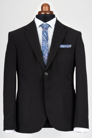 Costum slim fit negru - Travel [1]