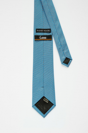 Cravata bleu cu imprimeuri florale [2]