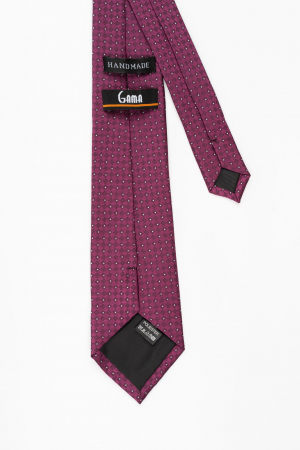 Cravata fucsia cu insertie alba si neagra [2]