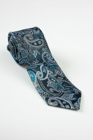 Cravata bleumarin matase naturala [0]