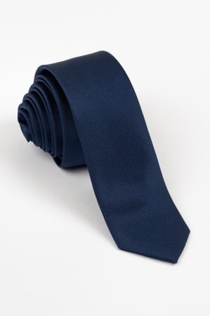 Accesorii - Cravata bleumarin uni ingusta