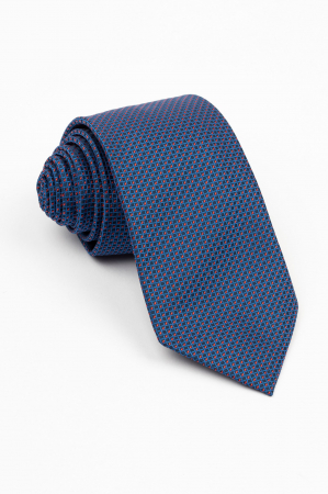 Cravata indigo cu picouri rosii [0]