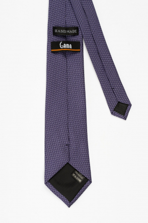 Cravata neagra cu cercuri mov [2]