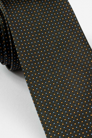 Cravata neagra cu picouri colorate [1]