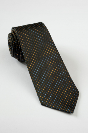 Cravata neagra cu picouri colorate [0]