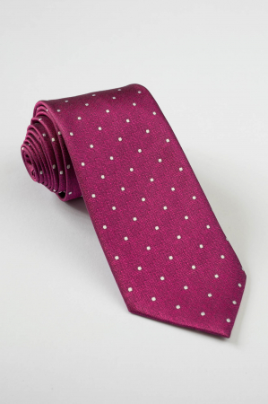 Cravata roz cu buline [0]