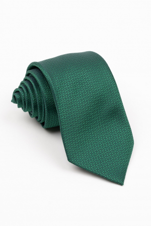 Cravata verde cu insertie neagra