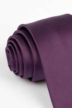 Cravata uni mov pruna [1]