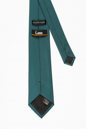 Cravata verde cu imprimeu [2]
