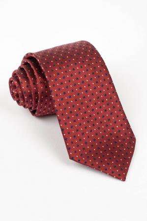 Cravata visinie cu motive geometrice bleumarin si gri [0]