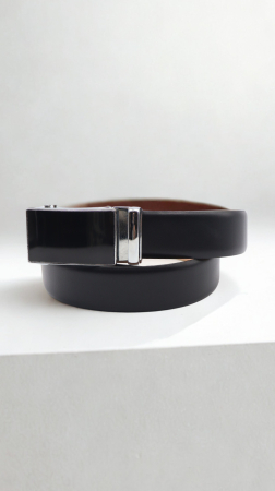 Curea piele naturală neagră AUTOMATA [6]